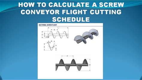 screw conveyor loading calculation|screw flight layout calculator.